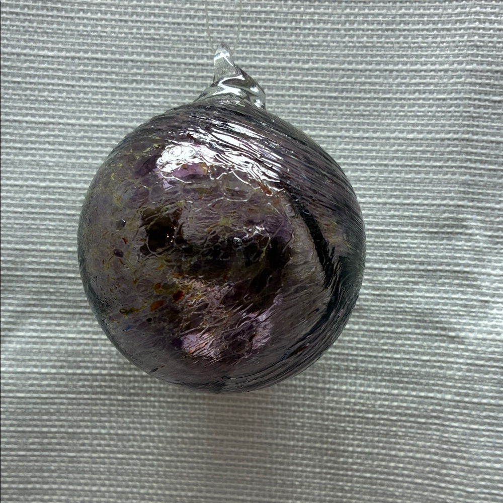 Elegant Purple Glass Ornament